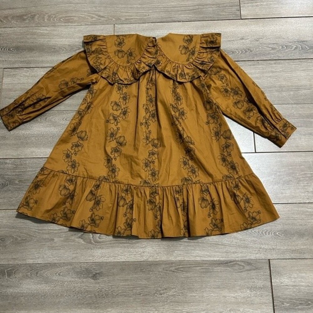 NWOT Carbon Soldier Brown floral Dress - Picture 5 of 5